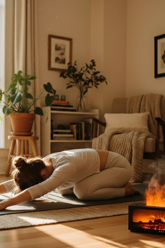 AmberGlow – Flame Mist Diffuser for Cozy Nights